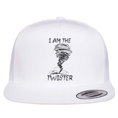 I Am The Twister Scary Storm Tornado Weather Costume Flat Bill Trucker Hat