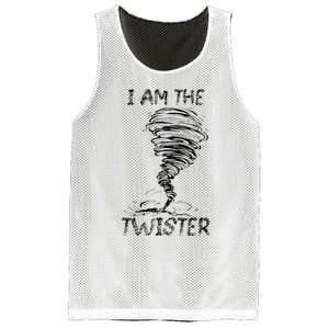 I Am The Twister Scary Storm Tornado Weather Costume Mesh Reversible Basketball Jersey Tank