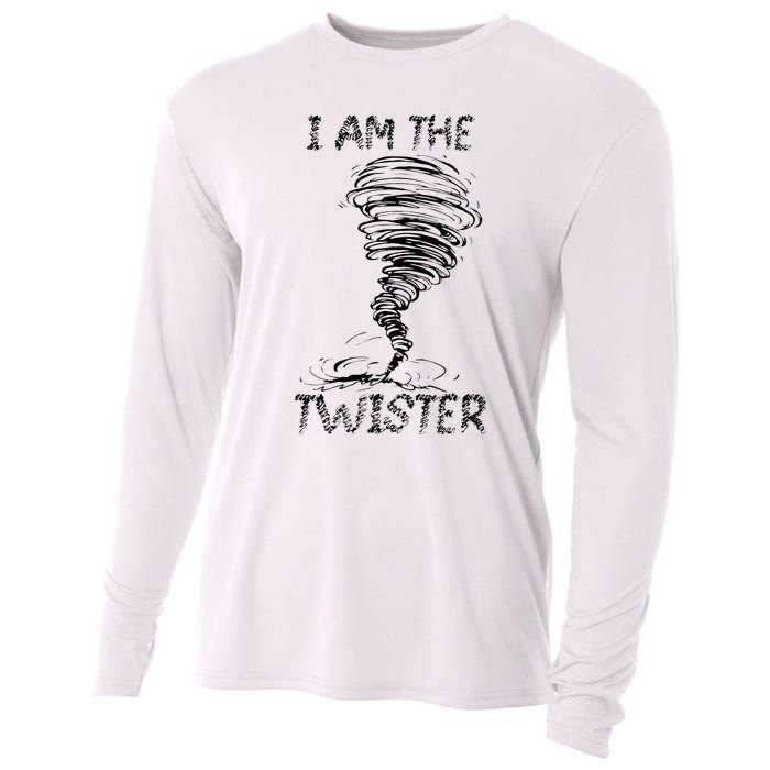 I Am The Twister Scary Storm Tornado Weather Costume Cooling Performance Long Sleeve Crew