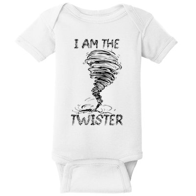 I Am The Twister Scary Storm Tornado Weather Costume Baby Bodysuit