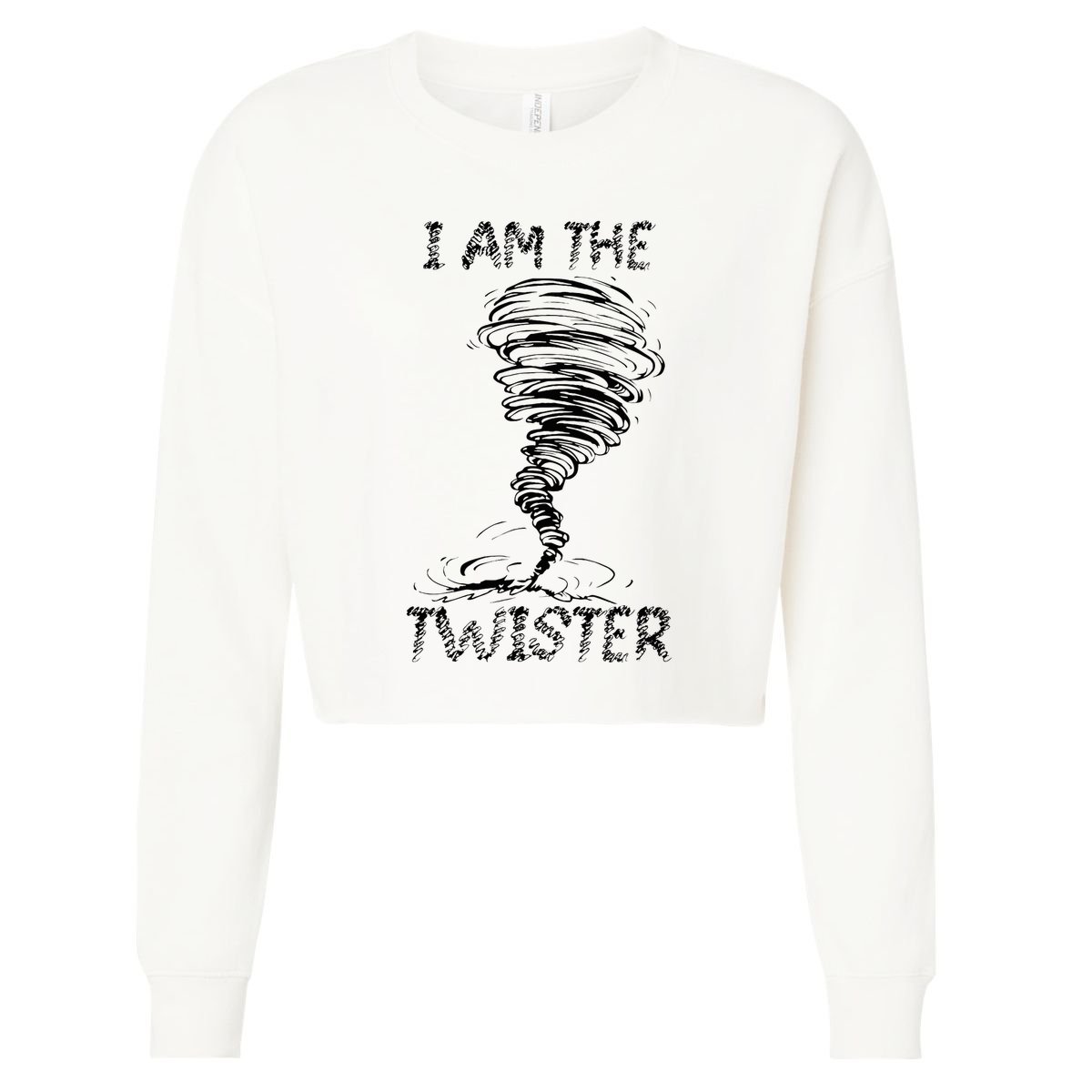 I Am The Twister Scary Storm Tornado Weather Costume Cropped Pullover Crew