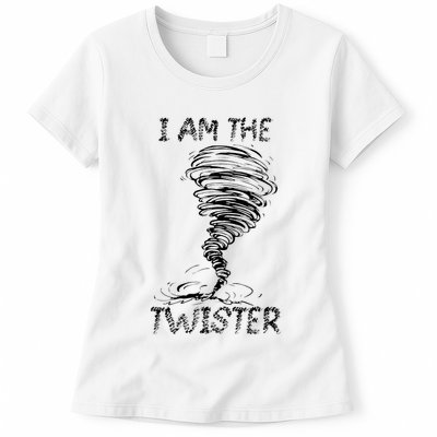 I Am The Twister Scary Storm Tornado Weather Costume Womens T-Shirt