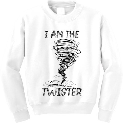 I Am The Twister Scary Storm Tornado Weather Costume Kids Sweatshirt