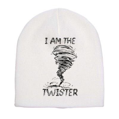 I Am The Twister Scary Storm Tornado Weather Costume Short Acrylic Beanie