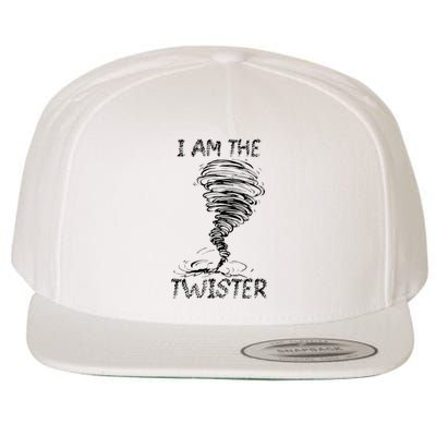 I Am The Twister Scary Storm Tornado Weather Costume Wool Snapback Cap