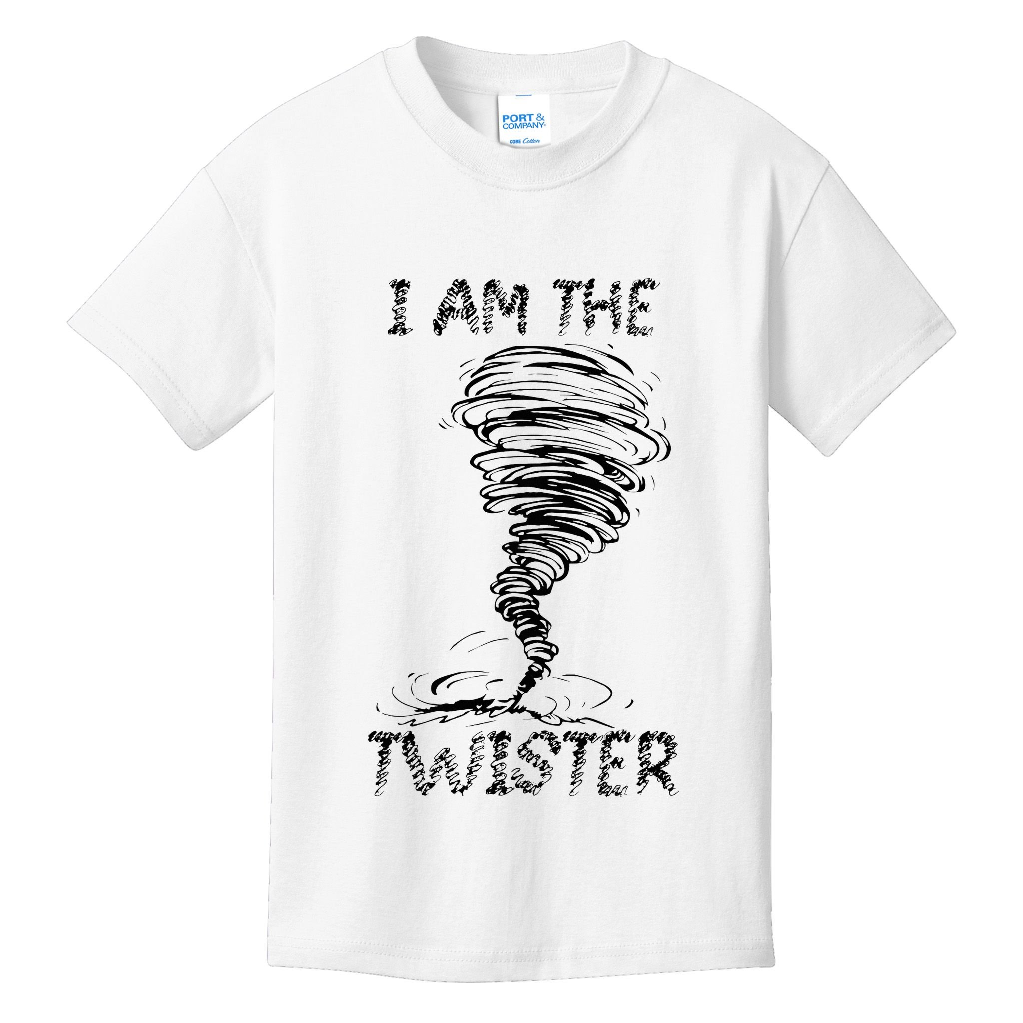 I Am The Twister Scary Storm Tornado Weather Costume Kids T-Shirt