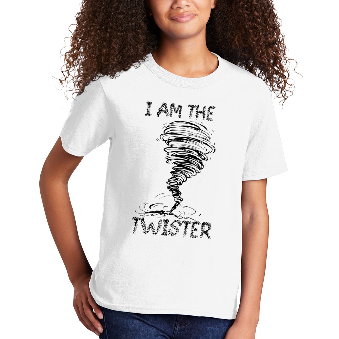 I Am The Twister Scary Storm Tornado Weather Costume Kids T-Shirt