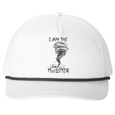 I Am The Twister Scary Storm Tornado Weather Costume Snapback Five-Panel Rope Hat