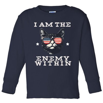 I Am The Enemy Within Harris 2024 Toddler Long Sleeve Shirt