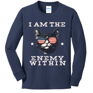 I Am The Enemy Within Harris 2024 Kids Long Sleeve Shirt