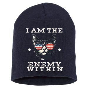 I Am The Enemy Within Harris 2024 Short Acrylic Beanie