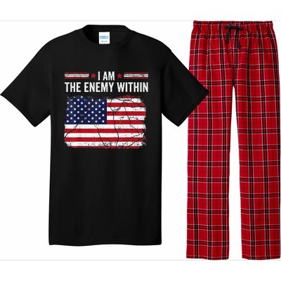 I Am The Enemy Within Funny Presidential Election 2024 Pajama Set