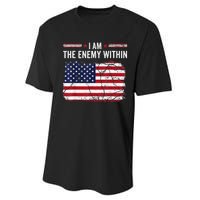 I Am The Enemy Within Funny Presidential Election 2024 Performance Sprint T-Shirt