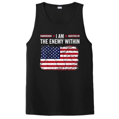 I Am The Enemy Within Funny Presidential Election 2024 PosiCharge Competitor Tank