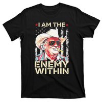 I Am The Enemy Within Funny Trump Cowboy Election Vote 2024 T-Shirt