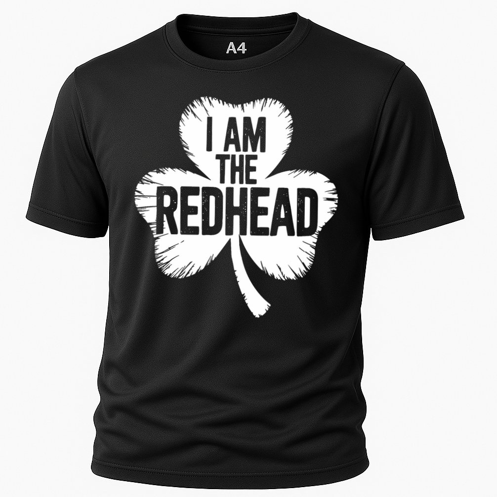 I Am The Redhead St Patricks Day Cooling Performance Crew T-Shirt