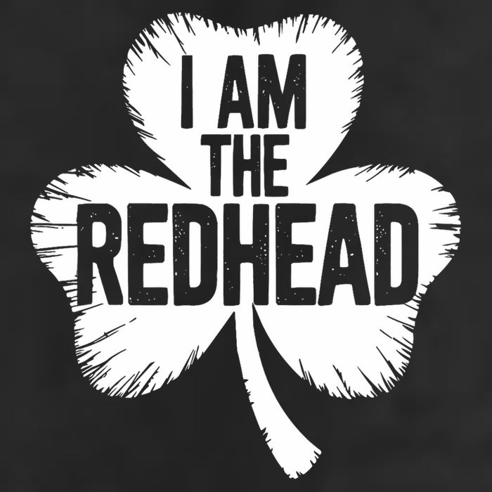 I Am The Redhead St Patricks Day Adult Drive Performance Visor