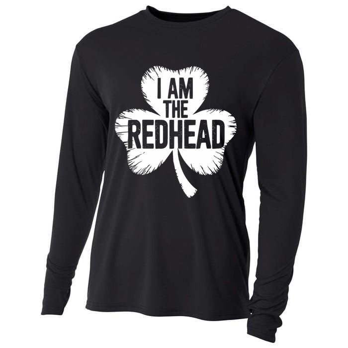 I Am The Redhead St Patricks Day Cooling Performance Long Sleeve Crew