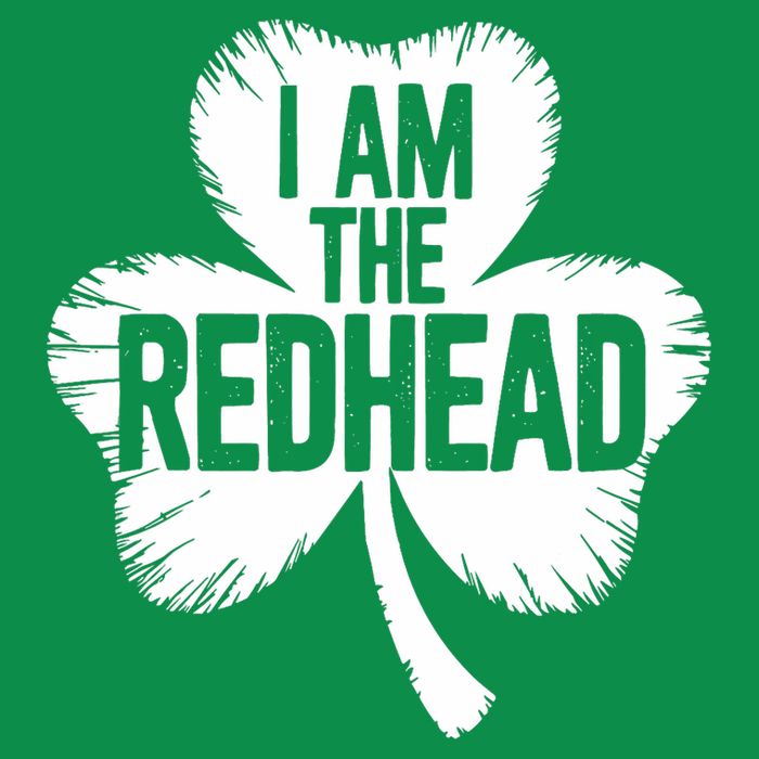 I Am The Redhead St Patricks Day Button