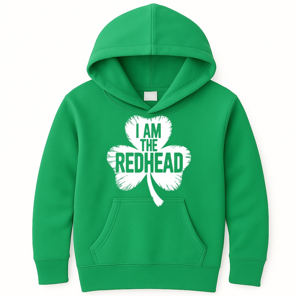 I Am The Redhead St Patricks Day Kids Hoodie