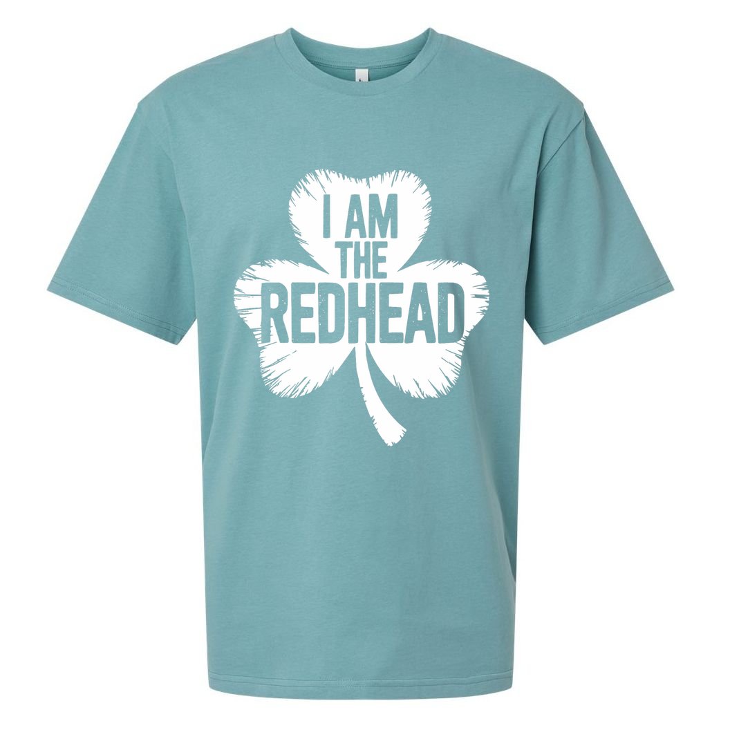 I Am The Redhead St Patricks Day Sueded Cloud Jersey T-Shirt