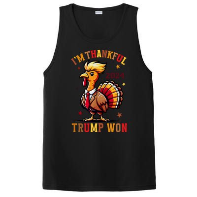 I Am Thankful That Trump Won Usa Thanksgiving Turkey Thanks PosiCharge Competitor Tank