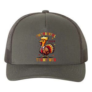 I Am Thankful That Trump Won Usa Thanksgiving Turkey Thanks Yupoong Adult 5-Panel Trucker Hat