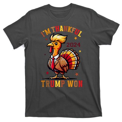 I Am Thankful That Trump Won Usa Thanksgiving Turkey Thanks T-Shirt