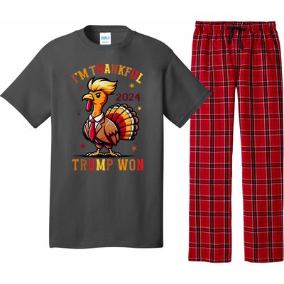 I Am Thankful That Trump Won Usa Thanksgiving Turkey Thanks Pajama Set