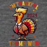 I Am Thankful That Trump Won Usa Thanksgiving Turkey Thanks Flatbill Hat