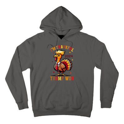 I Am Thankful That Trump Won Usa Thanksgiving Turkey Thanks Tall Hoodie