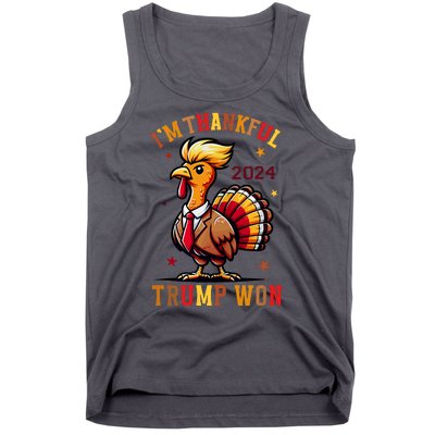 I Am Thankful That Trump Won Usa Thanksgiving Turkey Thanks Tank Top