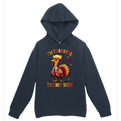 I Am Thankful That Trump Won Usa Thanksgiving Turkey Thanks Urban Pullover Hoodie