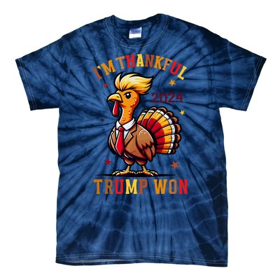 I Am Thankful That Trump Won Usa Thanksgiving Turkey Thanks Tie-Dye T-Shirt