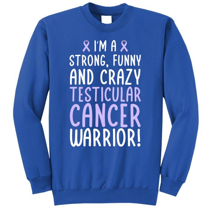 Im A Testicular Cancer Warrior! Testicular Cancer Awareness Gift Sweatshirt