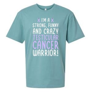 Im A Testicular Cancer Warrior! Testicular Cancer Awareness Gift Sueded Cloud Jersey T-Shirt