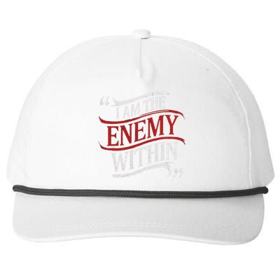 I Am The Enemy Within Snapback Five-Panel Rope Hat