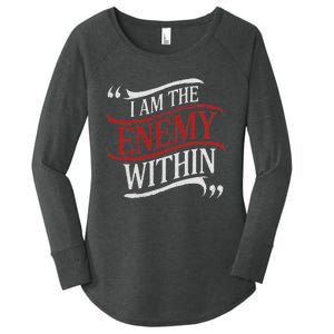 I Am The Enemy Within Women's Perfect Tri Tunic Long Sleeve Shirt