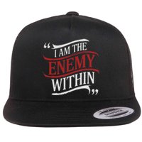 I Am The Enemy Within Flat Bill Trucker Hat