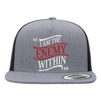 I Am The Enemy Within Flat Bill Trucker Hat