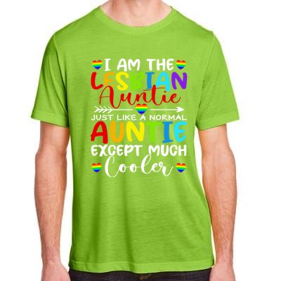 I Am The Lesbian Auntie Matching Pride Lgbt Heart Lesbian Funny Gift Adult ChromaSoft Performance T-Shirt