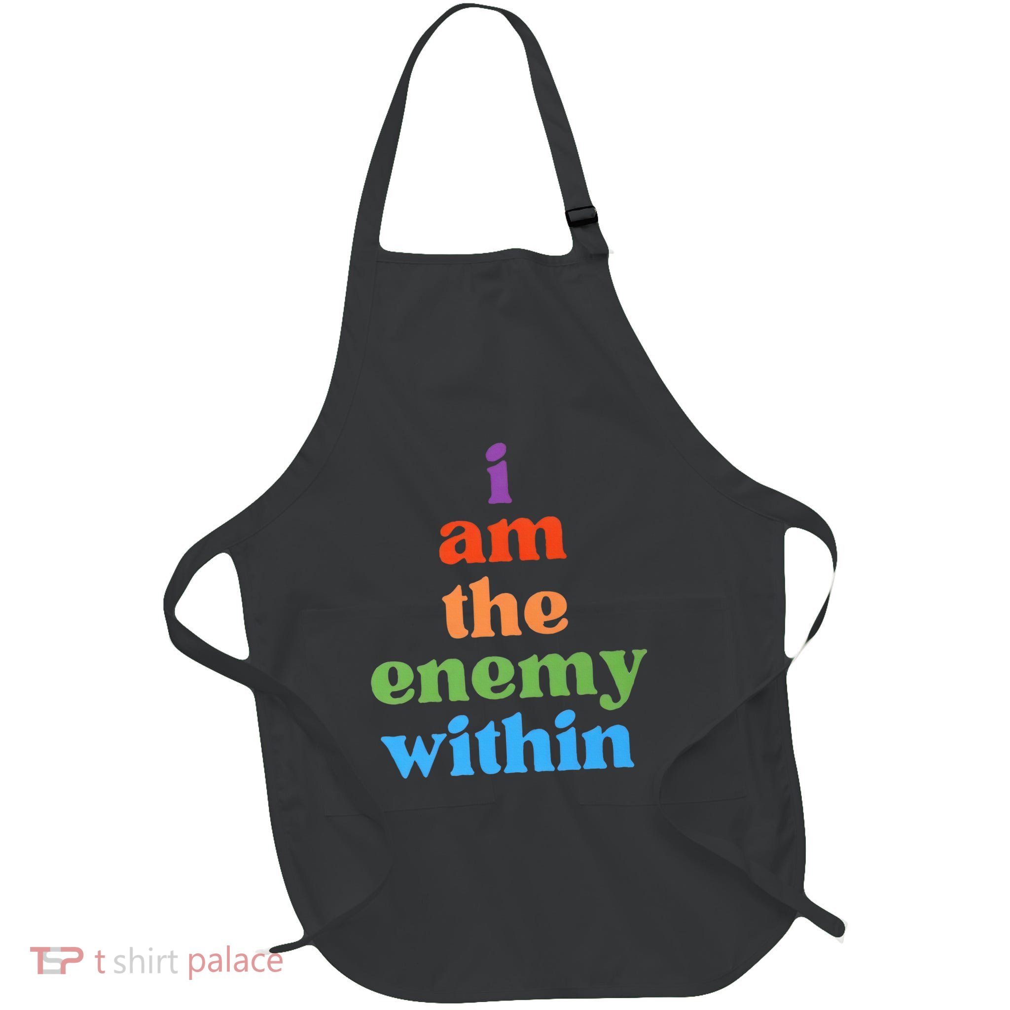 I Am The Enemy Within Vote For Kamala Anti Trump Full-Length Apron With Pockets