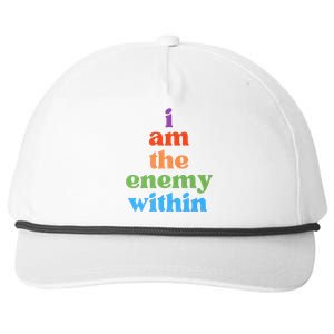 I Am The Enemy Within Vote For Kamala Anti Trump Snapback Five-Panel Rope Hat