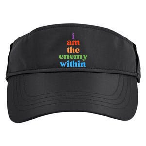 I Am The Enemy Within Vote For Kamala Anti Trump Adult Drive Performance Visor