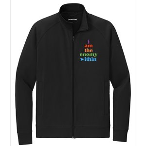 I Am The Enemy Within Vote For Kamala Anti Trump Stretch Full-Zip Cadet Jacket