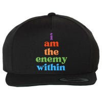 I Am The Enemy Within Vote For Kamala Anti Trump Wool Snapback Cap