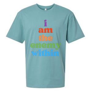 I Am The Enemy Within Vote For Kamala Anti Trump Sueded Cloud Jersey T-Shirt