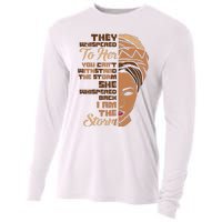 I Am The Storm Melanin Woman Black History Queen Gift Cooling Performance Long Sleeve Crew