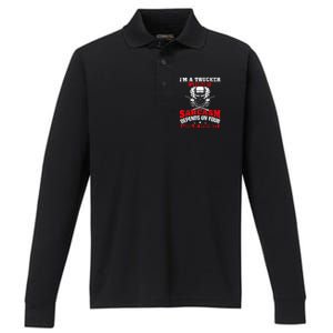 Im A Trucker My Level Of Sarcasm Depends On Your Level Of Performance Long Sleeve Polo