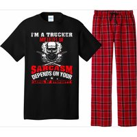 Im A Trucker My Level Of Sarcasm Depends On Your Level Of Pajama Set